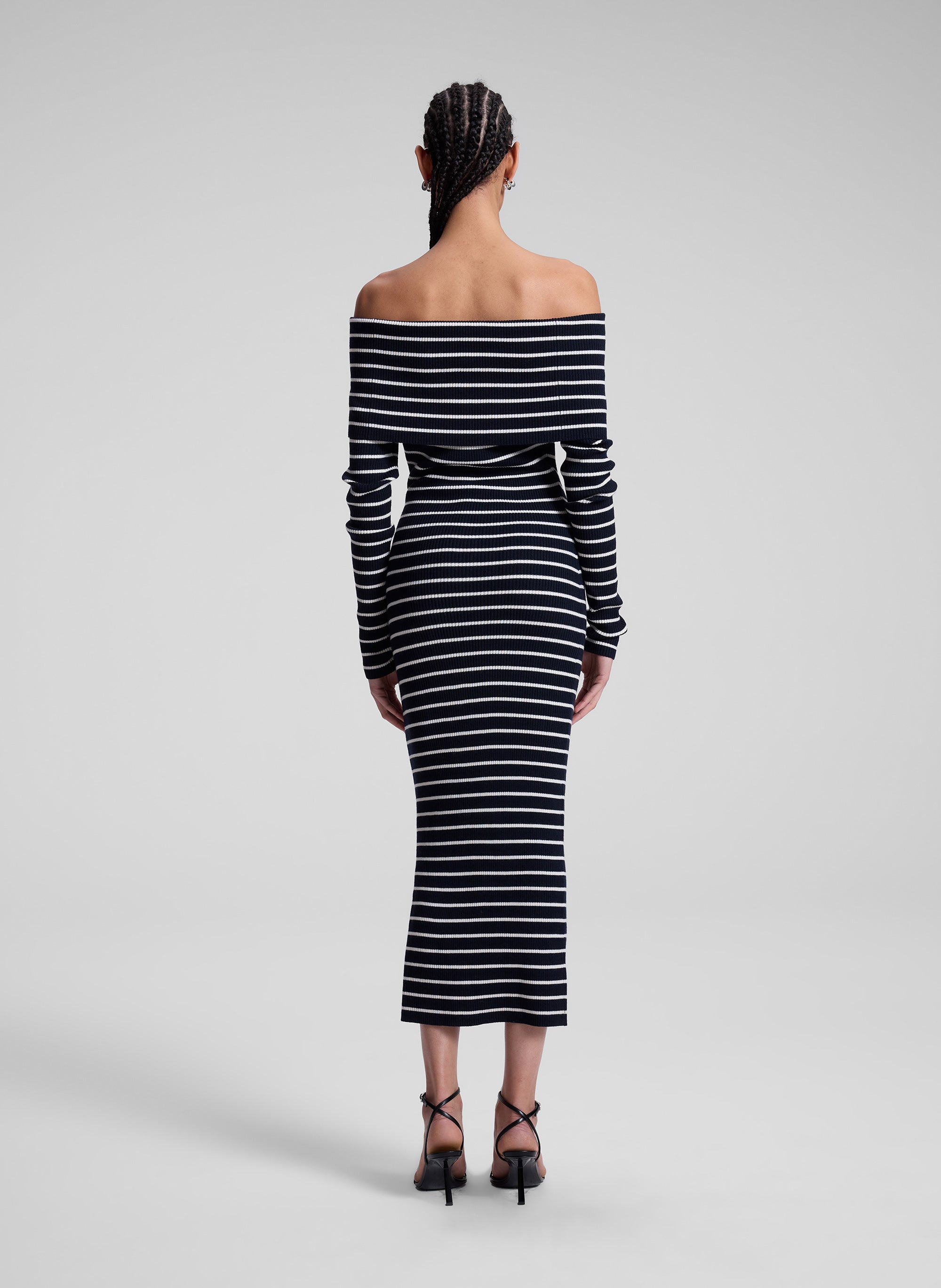 Evelyn Merino Off Shoulder Midi Dress