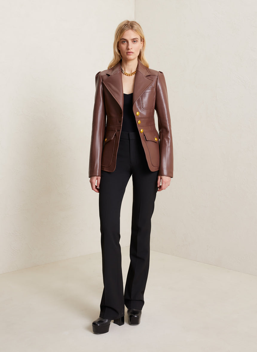 Amelia Vegan Leather Jacket