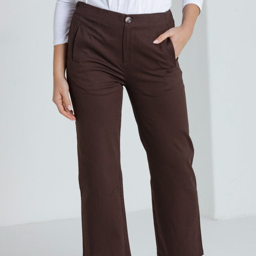 7/8 Wide Leg Pant Cream - Antica Home Life And Style