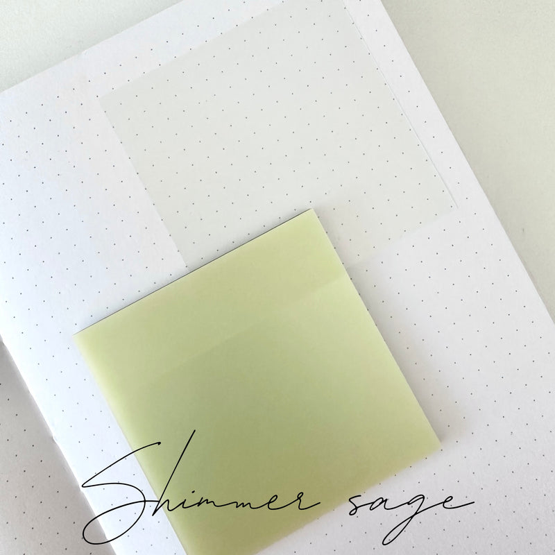 Transparent Sticky Notes - Shimmer 2.0 Collection