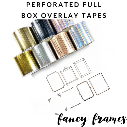 Perforated Full Box Overlay Tape- CHUNKY CONFETTI – Rose Colored Daze
