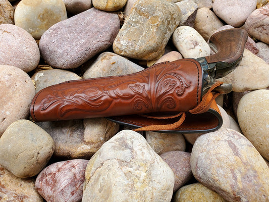 TOOLED LEATHER HOLSTER the Clearwater – Hellhound Leather Co