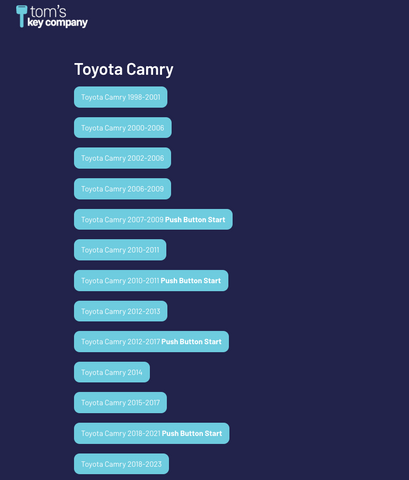 Tom's Key Toyota Camry