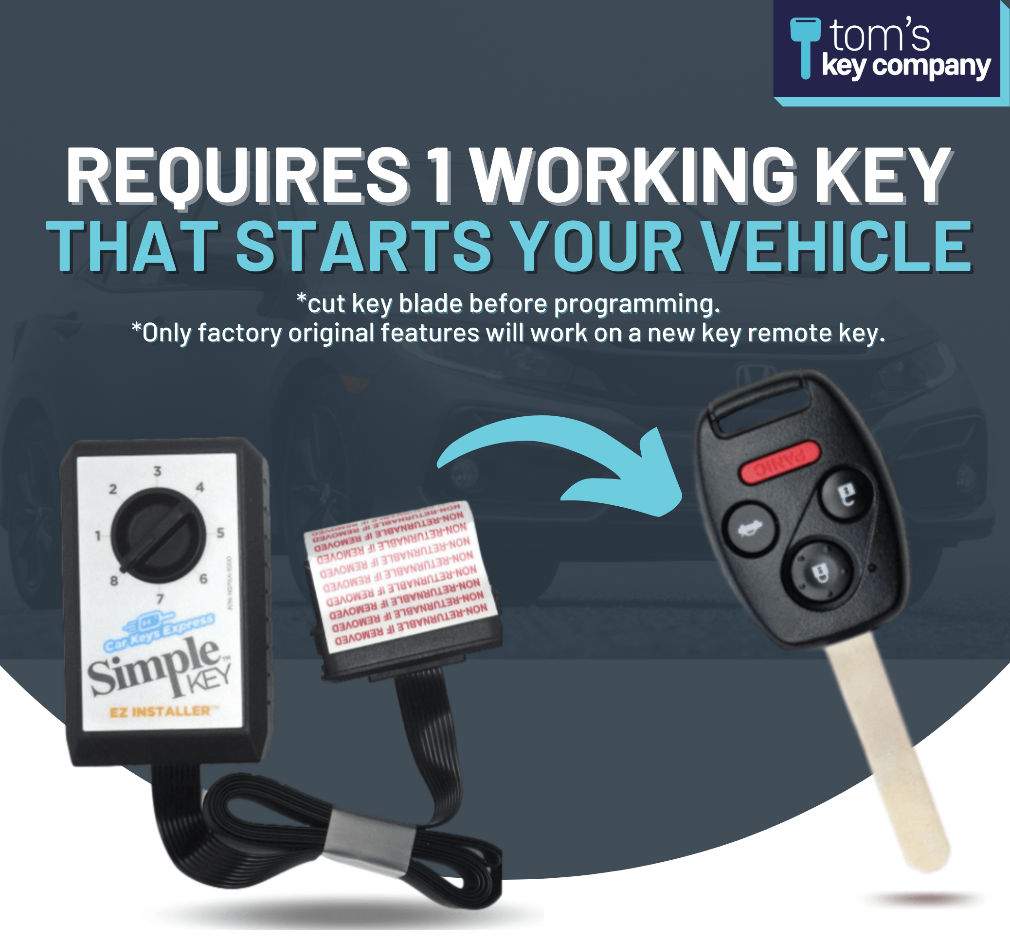 simple key programming kit honda accord 2008 2012 kr55wk49308 hnrh h4tz1sk kit tom s key company 3 28898195931389