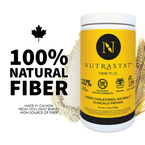 Image of nutrastat fiber supplement power made all natural with zero chemicals or additives and sugars