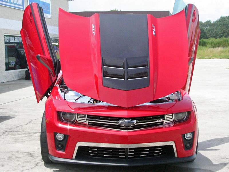 5th Gen Camaro ZL1 Hood Vent Trim Kit Brushed | Camaro Store Online