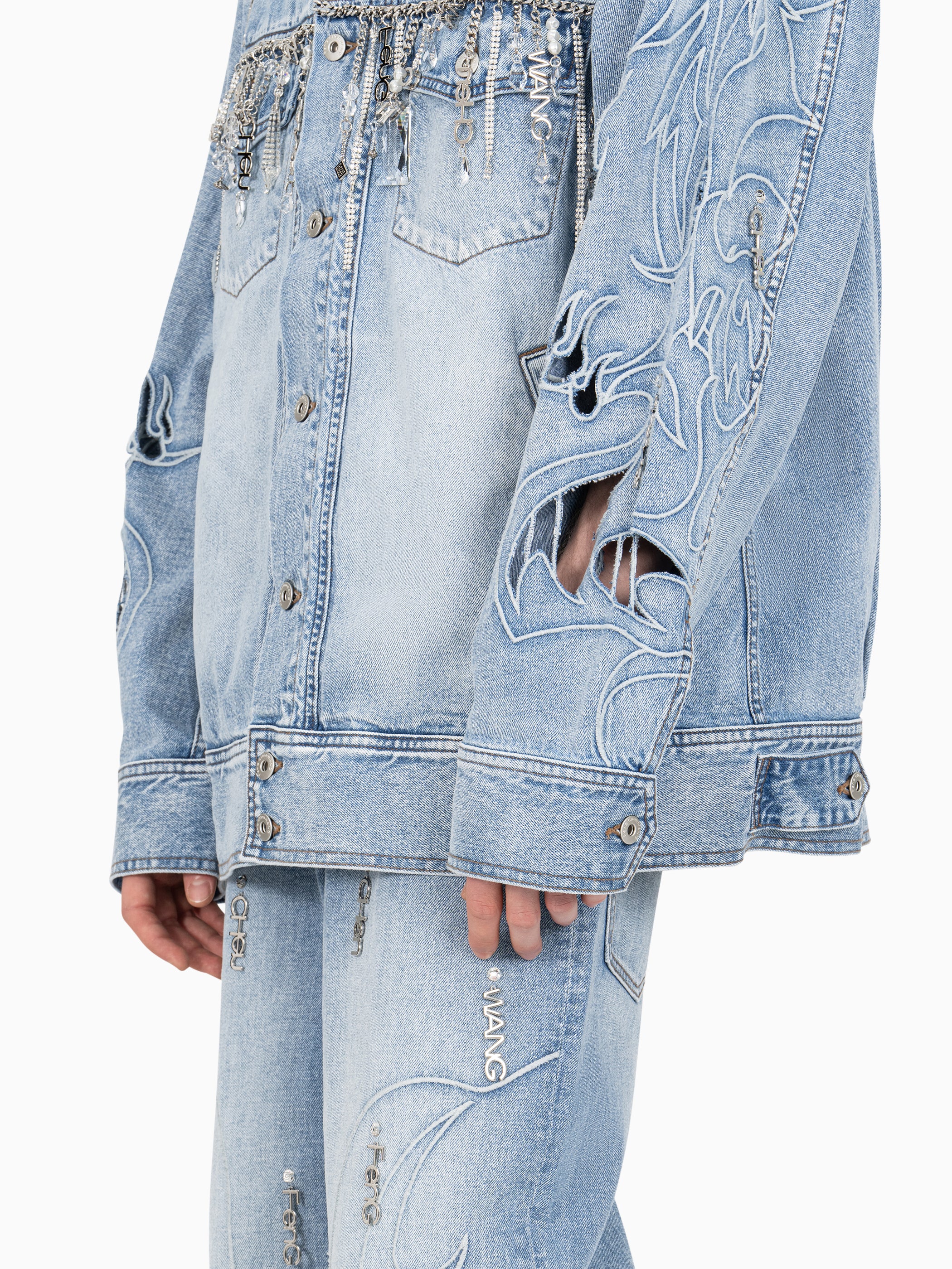 WASHED DENIM JACKET – Feng Chen Wang