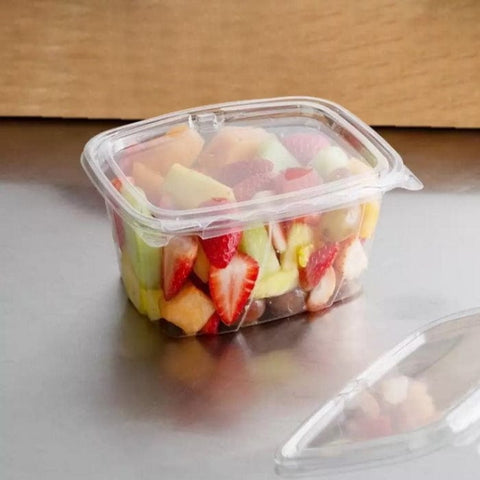 24 oz. Clear Hinged Deli Fruit Container 200/CS