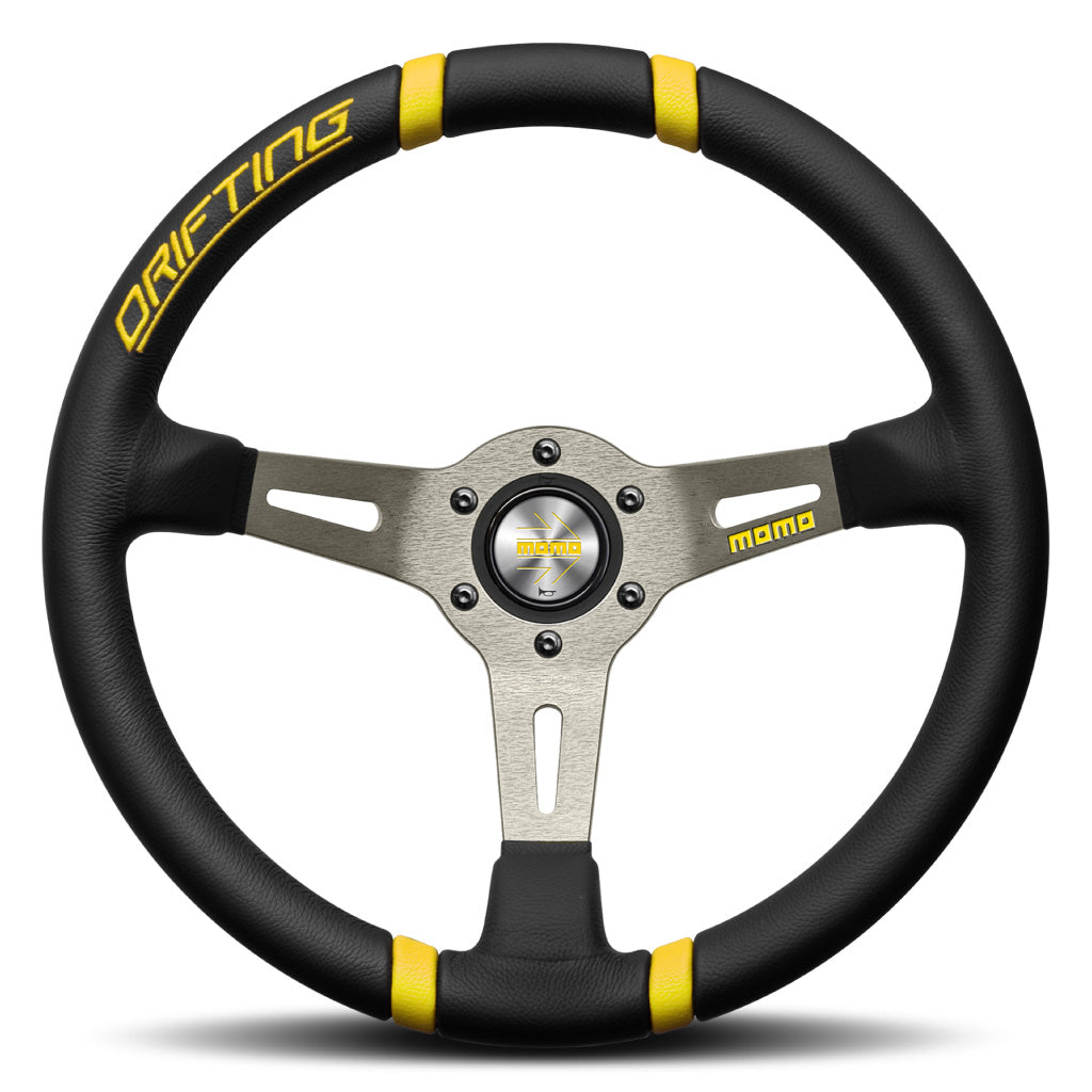 MOMO Mod. Drift Drifting Steering Wheel - Black Suede Anthracite Spoke