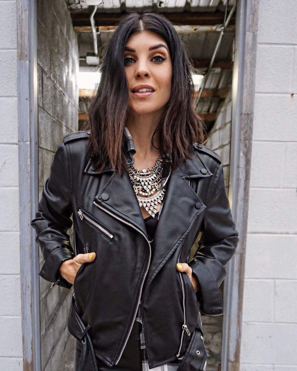 The Erin Faux Leather Jacket – SHOPxErin