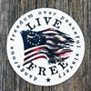 Picture of "Live Free" Sticker