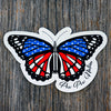 Picture of Stars & Stripes 2A Butterfly Sticker by Pew Pew Nation