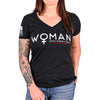 Slim Fit Woman Defined V-Neck Shirt