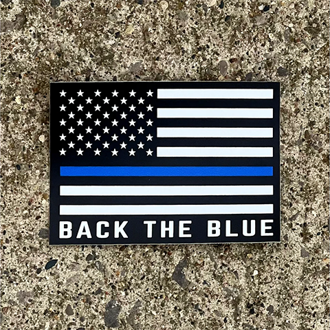 Black Blue Sticker