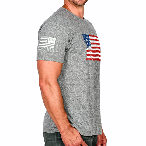 Men's Vintage American Flag Patriotic T-shirt