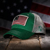Picture of Betsy Ross Flag Patch Trucker Hat (Kelly Green)