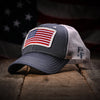 Picture of Slate & White Mesh-Back Trucker Hat