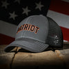 Picture of Charcoal & Black "Patriot" Trucker Hat