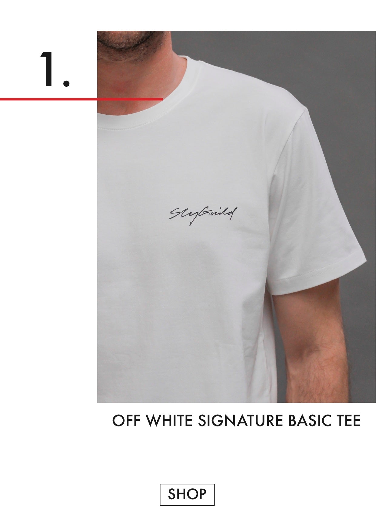 White signature tshirt