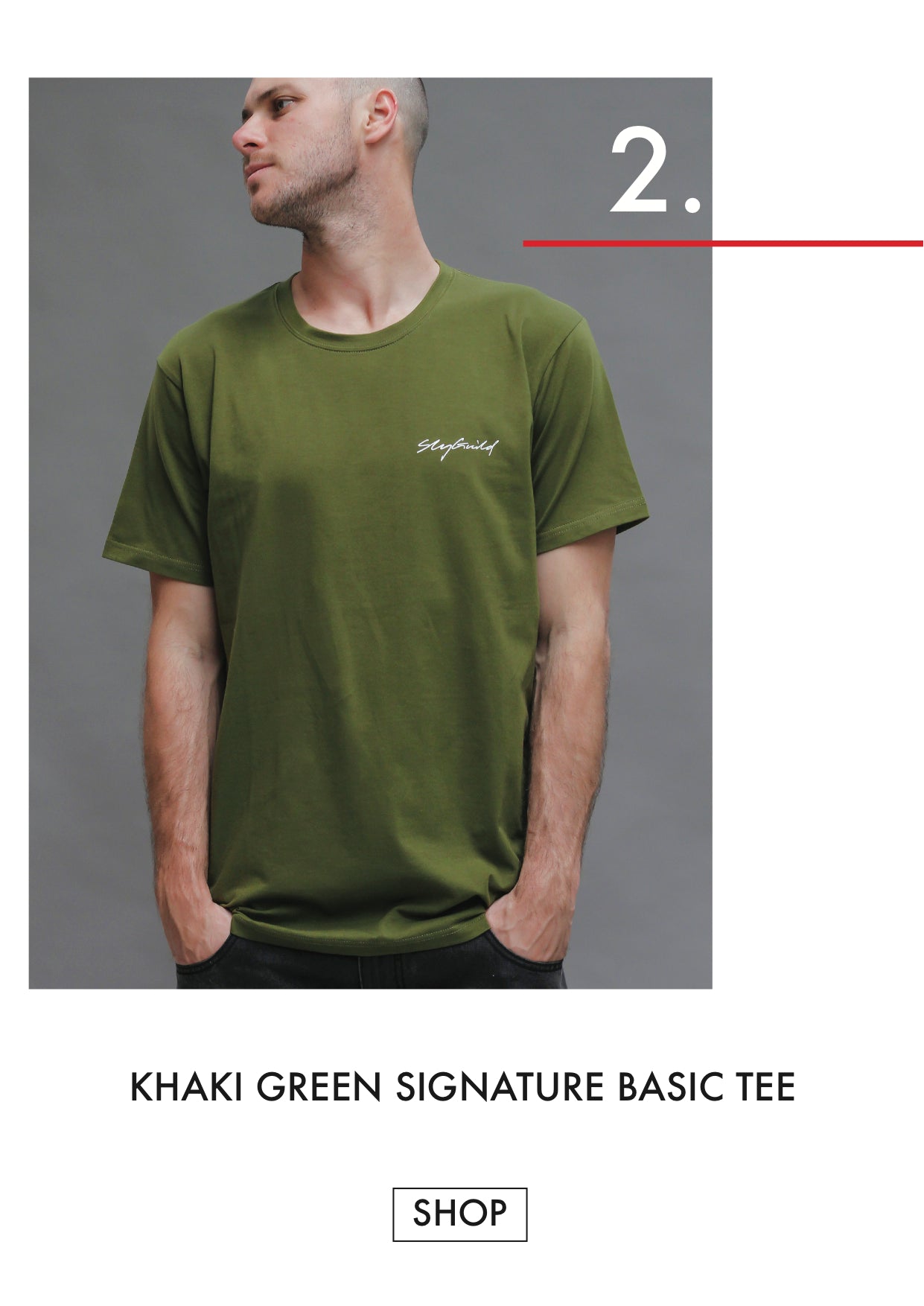 Khaki green tshirt