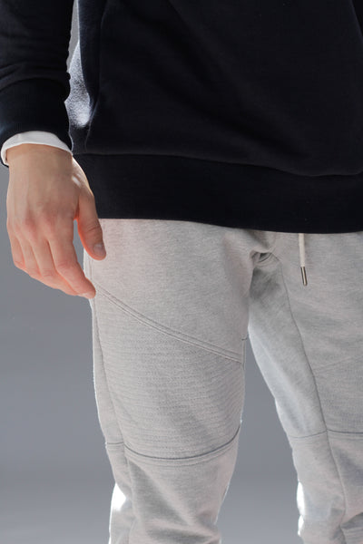 Grey marle Biker jogger pant 