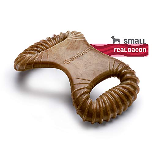 Dental Dog Chew Toy for Aggressive Chewers, Long Lasting, Medium, Real Bacon Flavor