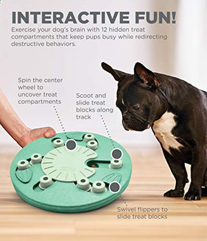 Outward Hound Dog Brick Interactive Treat Puzzle Dog Toy, Intermediate