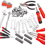 Cartman 123Piece Tool Set Ratchet Wrench with Sockets Kit Set in Storage Case