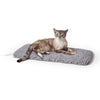 Thermo Plush Indoor Heated Pet Bed Gray Small 12.5 X 25 Inches