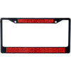 Premium Black Bling Mix Sizes Red Crystal Diamond License Plate Frame for Car-Truck