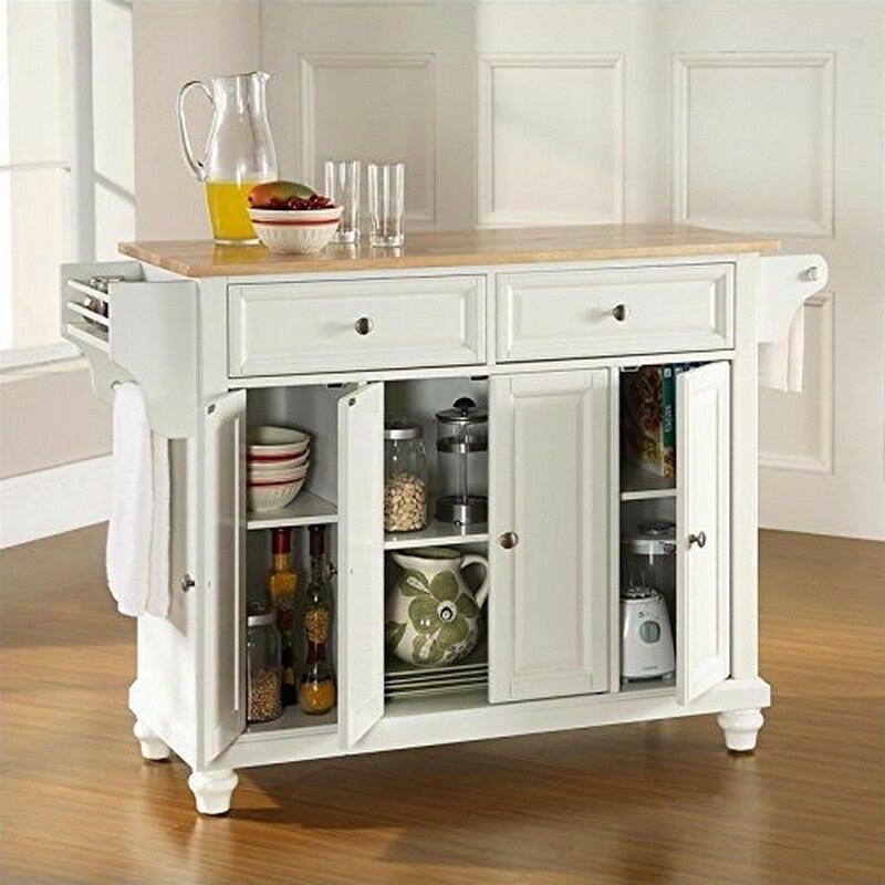 Crosley FurnitureCrosley Furniture Cambridge Natural Wood Top Kitchen Island