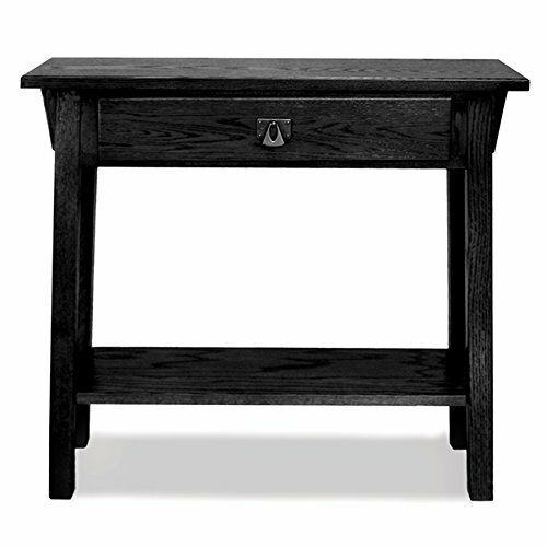 Leick Furniture 9057-SL Mission Hall Console Table-Slate Black