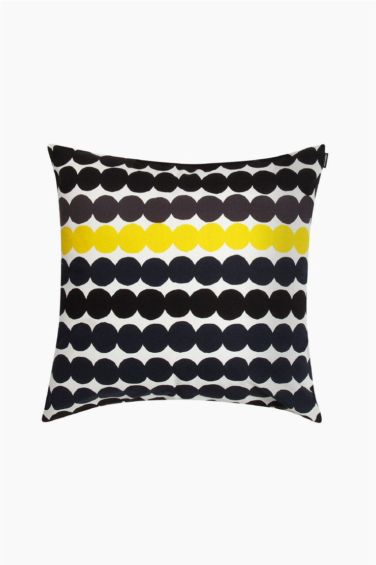 Rasymatto Cushion Cover Black Yellow X Pirkko