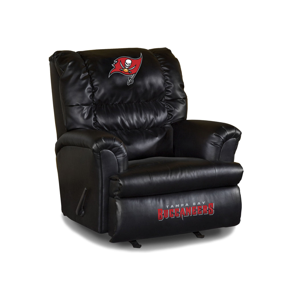 Tampa Bay Buccaneers Leather Big Daddy Recliner Man Cave Outpost
