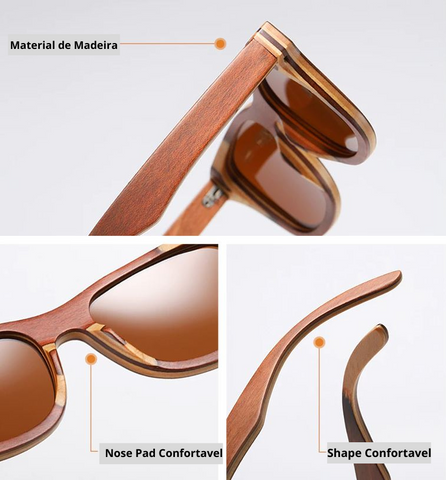 Óculos de Sol de Madeira