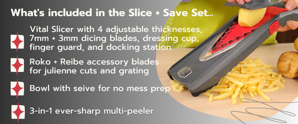 Borner Vital Slicer Save Set Infographic