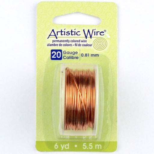 Darice 20 Gauge Copper Wire 8 YD Permanently Colored Fuschia