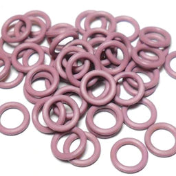 19swg (1.0mm) 5/64in. (2.0mm) ID 2.0AR  EPDM Rubber Jump Rings - Lilac