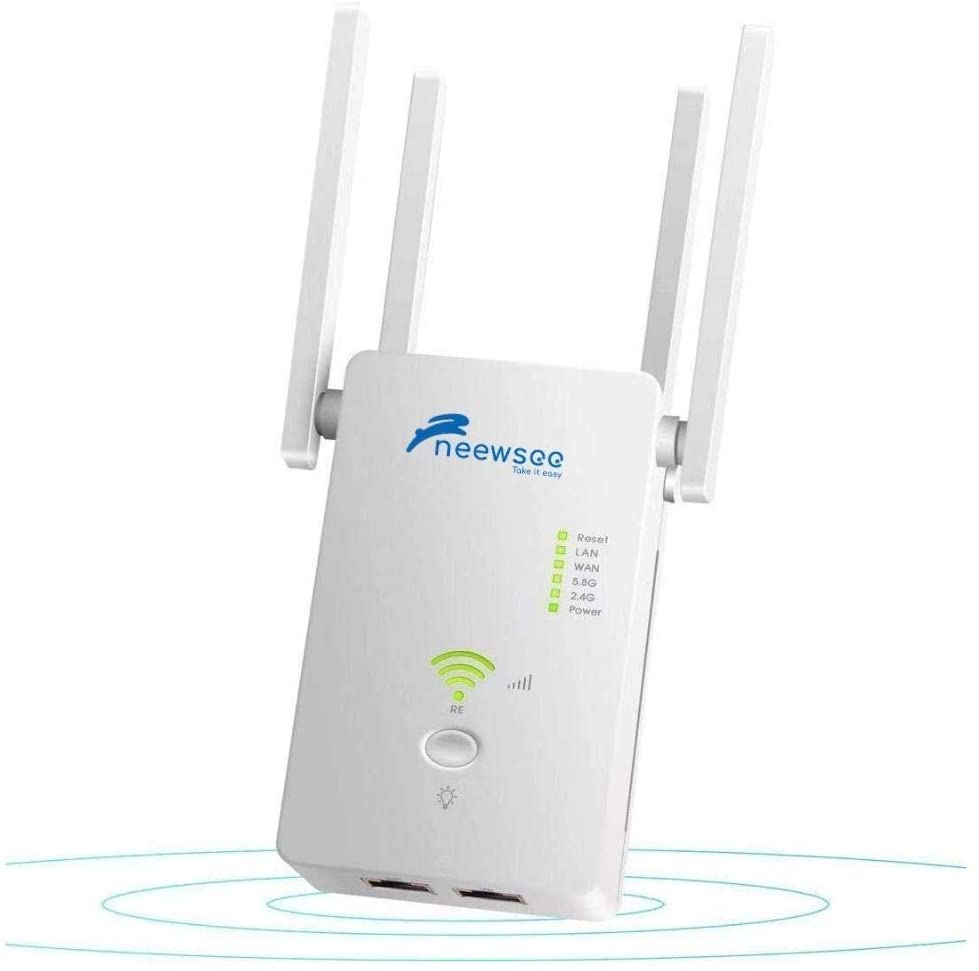 dwaas handelaar Losjes WiFi Range Extender, Dual Band 2.4G & 5G Signal Booster, WiFi Repeater –  NeewSee