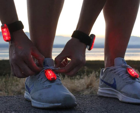 Foot traffic safety with led clip lights