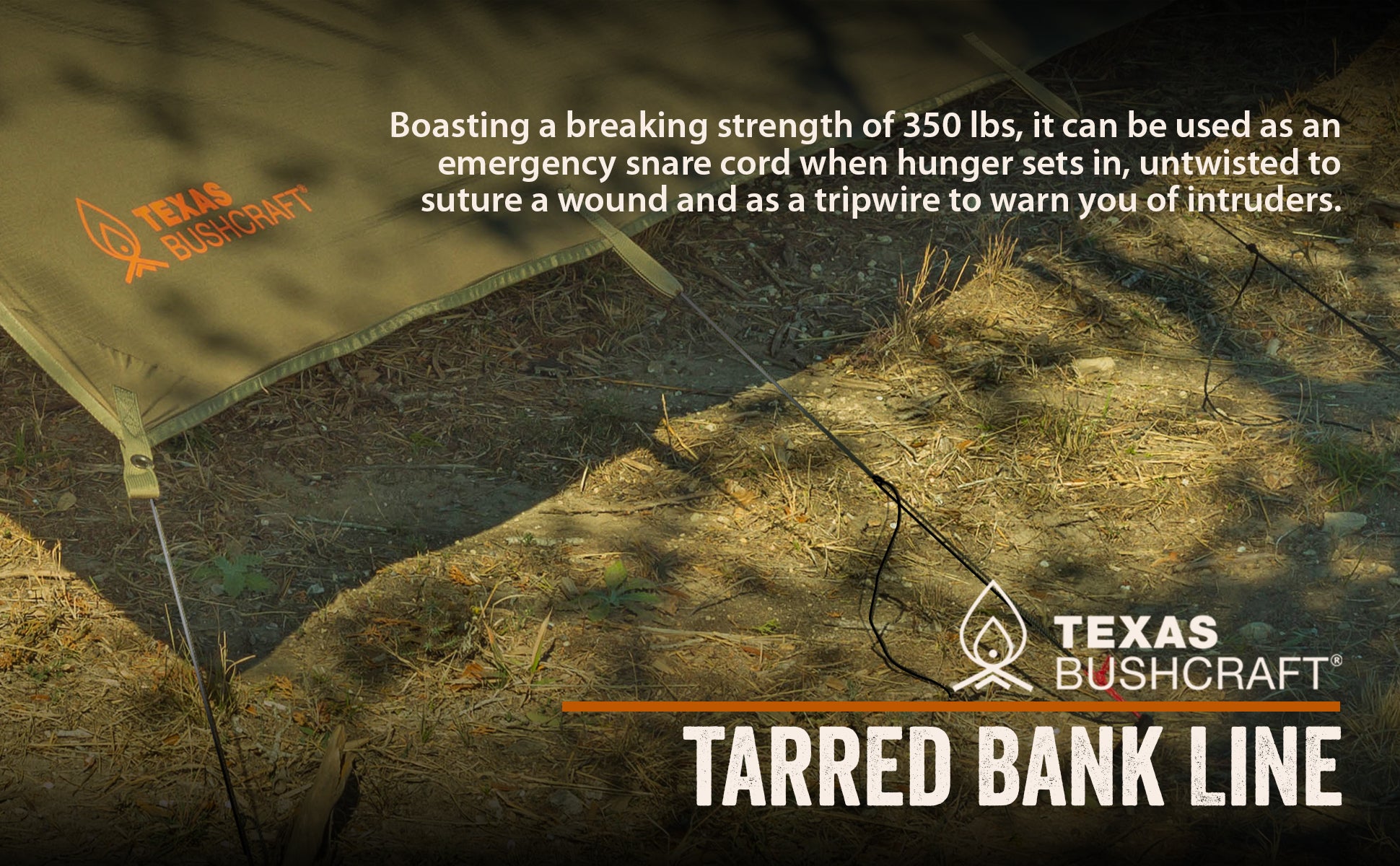 Texas Bushcraft Tarred Bank Line