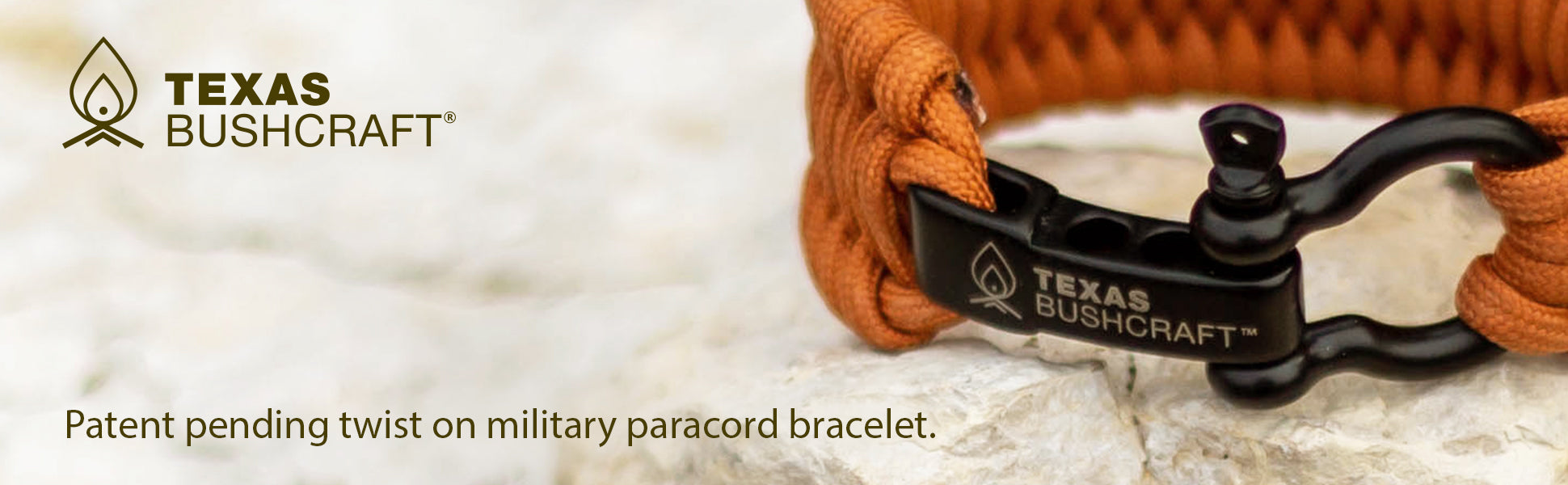 Firecraft Cord Paracord Bracelet L (7-8 Wrist) / Burnt Orange