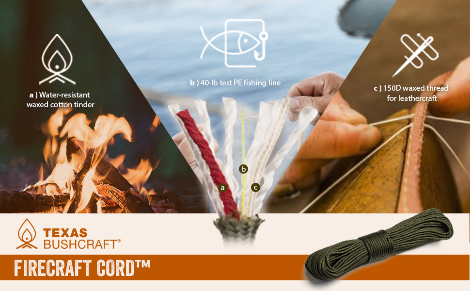 Texas Bushcraft Firecraft Cord