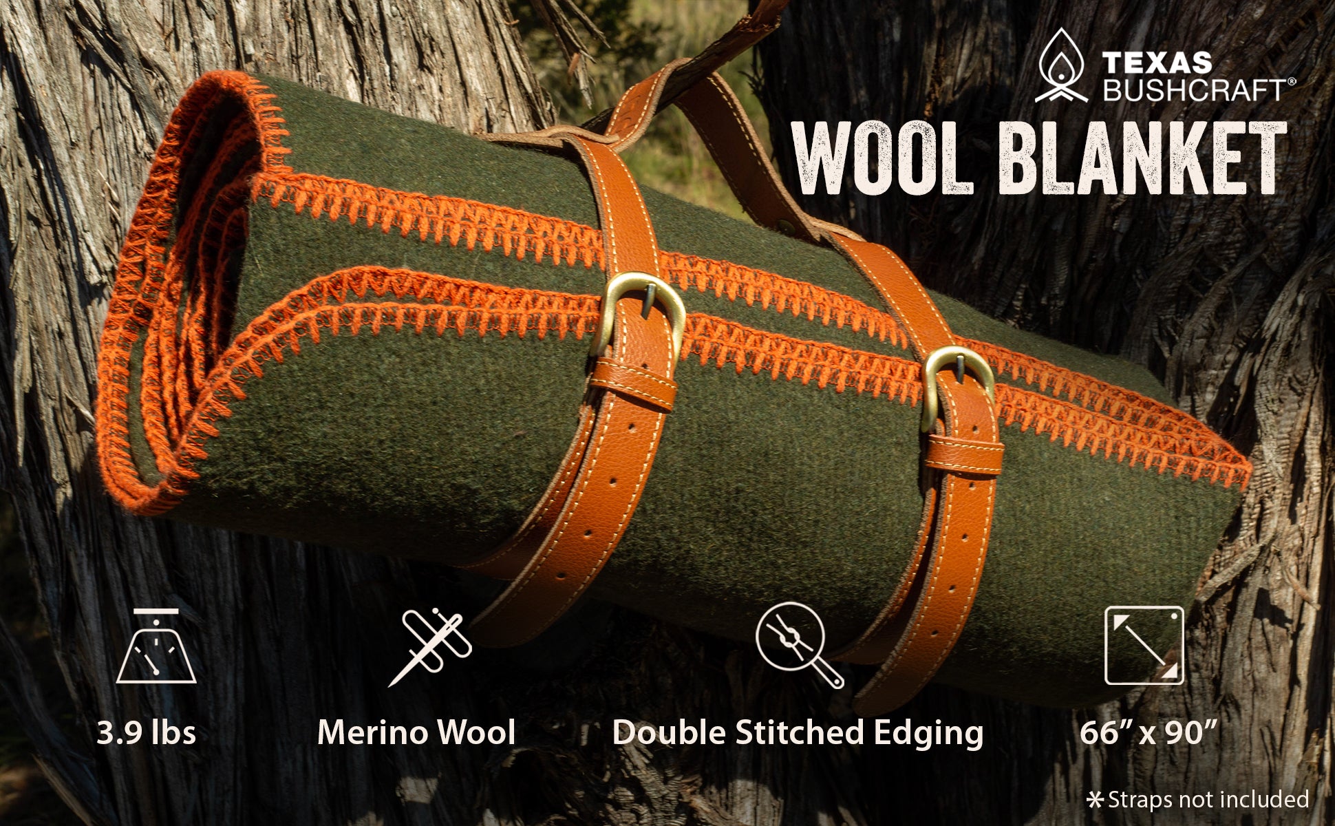 Texas Bushcraft Wool Blanket