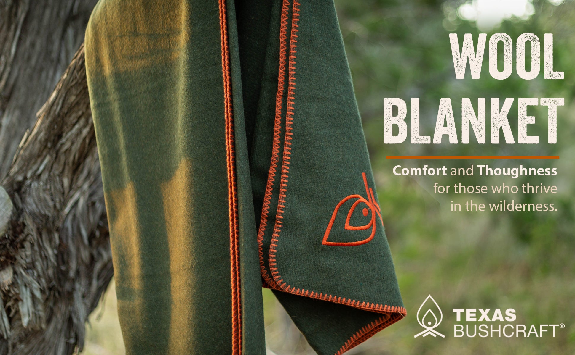 Texas Bushcraft Wool Blanket