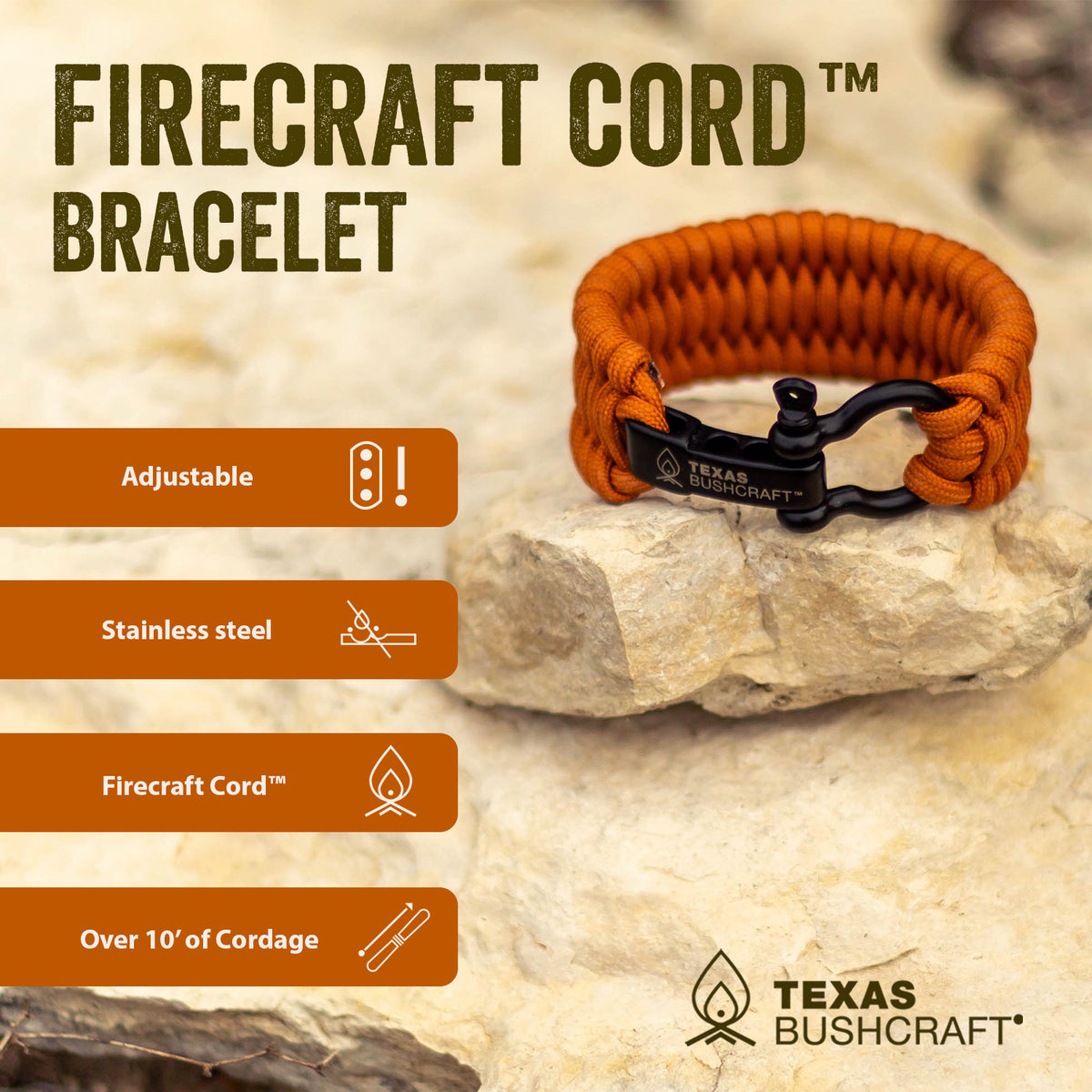 Firecraft Cord Paracord Bracelet