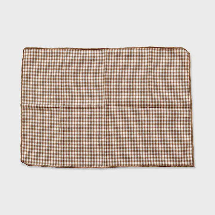 Brigitte Brown Gingham Placemat