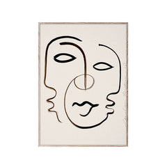 We are One for Paper Collective face art print wall decoration
