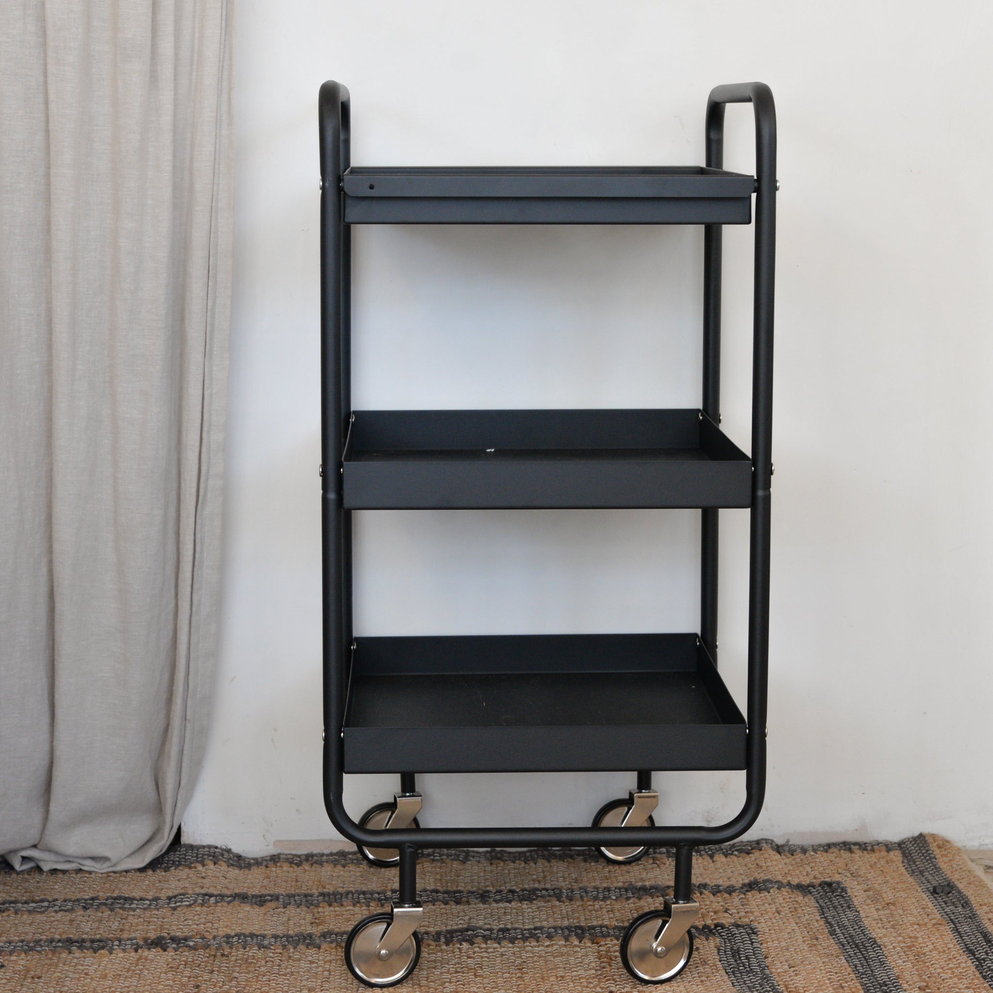 House Doctor Black Storage Trolley