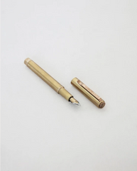 Brass Fountain Pen with Black Ink